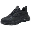 Wholesale of all-season new men's steel toe lightweight safety shoes, comfortable, wear-resistant, anti-crush and anti-slip work shoes and sports shoes Application Scenario